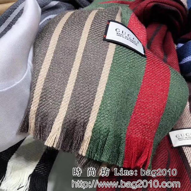 GUCCI古馳 2018海外專櫃最新款 經典百搭羊毛款圍巾 情侶款 LLWJ6845